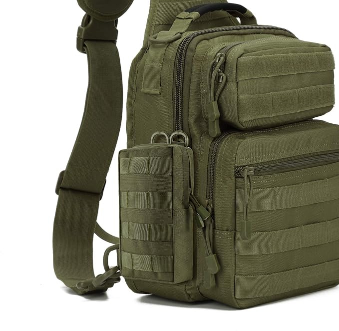 FRTKK 2 Pack Molle Pouches - Tactical Compact Water-Resistant EDC Pouch Bag Small Utility Pouch