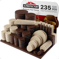 235 pcs Felt Furniture Pads Brown & Beige X-Protector! Huge Quantity of Furniture Pads for Hardwood Floors – Your Ideal Wood Floor Protectors for Furniture. Protect Any Type of Hard Floor!