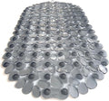 “Pebbles” Non-Slip Bathtub & Shower Mat 27”x14” Oval - Non-Toxic - Safe, Clean, Machine-Washable, Superior Grip & Drainage, Vinyl, for Smooth Floors ONLY, Transparent Gray
