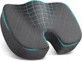 TushGuard Seat Cushion - Memory Foam Sitting Pillow for Office Chair, Car Seat, Airplane, Bleacher - Sciatica & Hip & Coccyx Pain Relief Desk Chair Cushion for Long Sitting Office Workers, Car Drivers