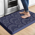 Mattitude Kitchen Mat, 17.3x28in Heavy Duty Ergonomic Comfort Foam Standing Desk Mat, Waterproof Non-Slip Standing Mats and Rugs for Kitchen, Office, Laundry, Blue