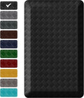 StepRite 1” Thick Kitchen Mats for Floor, Anti Fatigue Kitchen Rugs, Non-Slip,Heavy Duty Water Resistant Kitchen Rug, Standing Desk Mat for Friends, Family, Home, Kitchen, Office (32" x 20", Black)