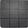 Envelor Interlocking Rubber Floor Tiles with Drainage Holes Anti Fatigue Garage Floor Mat Non Slip Wet Area Mat for Bar, Kitchen, Restaurant, Outdoor, Modular Snap Together 4-Pack, 36 x 36 inches