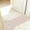 Bath Mat for Narrow Spaces, Super Absorbent Doorway Floor Mat, Non-Slip Threshold Rugs Fit for Under Door, Cuttable Ultra Thin Bath Mat for Bathroom, Kitchen and Entryway (Ivory, 31''x12'')