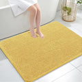 OLANLY Large Bathroom Rugs 40x32, Extra Soft Absorbent Chenille Bath Rugs, Rubber Backing Quick Dry, Machine Washable Bath Mats for Bathroom Floor, Tub and Shower, Home Decor Accessories, Yellow