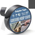 1 Inch x 26 FT Rubber Grip Tape, Black Ultra-Thin Strong Adhesive Anti-Slip for Handles, Home Use, Waterproof Wear-Resistant Heat Resistant Grip Tape, Comfortable in Hands
