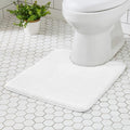 MINIDEAR Bathroom Rugs 24x20 Pure White - Thick Memory Foam Bath Mat, Ultra Soft & Plush Fluffy, Non-Slip, Quick Dry, Absorbent Washable Floor Mat for Tub, Toilet, Home Decor Accessories