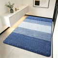 Kitinjoy Indoor Outdoor Door Mat, 70x32 Non-Slip Absorbent Dirt Trapper, Low-Profile Washable Inside Entrance Front Floor Mat, Sturdy Soft Entry Doormats for Entryway, Navy Blue
