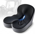 Orthopedic Cushion for Car, Extra Wide Thick Seat Cushion for Long Haul Driving with High Density Support and U-Shaped Tailbone Relief for Truck Drivers and Commuters (Dark Grey)