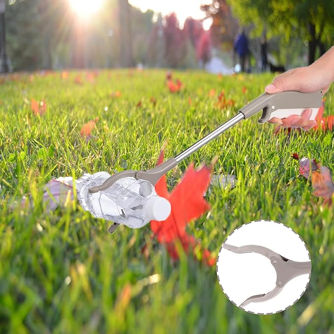 Grabber Tool, 2 Pack Grabber Reacher Tool 16 Inch Trash Litter Picker Grabber Stick for Elderly Kids Senior Reacher Claw Rubbish Tong Arm Extension Grabber