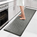 WISELIFE Kitchen Mat Cushioned Anti Fatigue Floor Mat,17.3"x60", Thick Non Slip Water Resistant Kitchen Rugs and Mats, Standing Mat for Floor,Home,Office,Desk,Sink, Grey