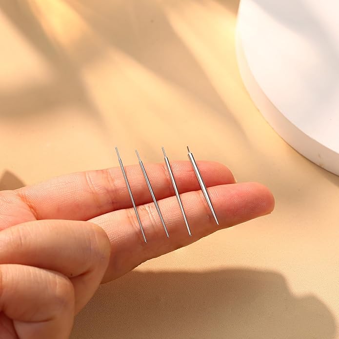GEMQUEEN Piercing Taper Ball Grabber Tool for Changing Jewelry - 14G 16G 18G 20G Stainless Steel Flat Back Earrings Applicator Tool Threadless Insertion Pin Thread Body Piercing Kit for Ear Nose Lip