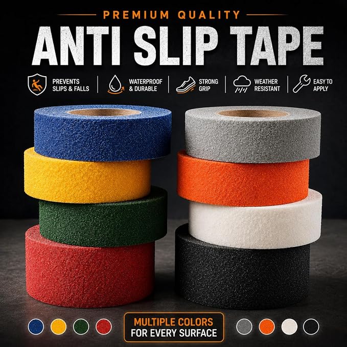 WOD Heavy Duty Anti Slip Tape Dark Blue - 2 inch x 60 ft. Non Skid Treads Weather Proof Indoor/Outdoor Traction Tape for No Slip Stairs ASTC32