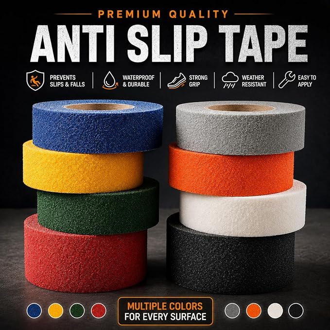 WOD Heavy Duty Anti Slip Tape Green - 3 inch x 60 ft. Non Skid Treads Weather Proof Indoor/Outdoor Traction Tape for No Slip Stairs ASTC32