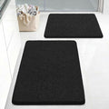 Bcoimo Bathroom Rug Set, Chenille Bathroom Rugs, Absorbent Non Slip Plush Bath Mats, Machine Washable Fast Drying Floor Mats for Tub, Shower, Sink, Vanity