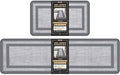 Mattitude Kitchen Mats Set of 2 Cushioned Rugs 0.47 inch Thick Anti-Fatigue Mats for Kitchen Floor,Waterproof Non-Slip Mats and Rugs Set for Office,Floor,Laundry 17.3"×29"+17.3"×59",Grey