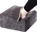 Foot Rest for Under Desk at Work, Office Footrest with Warm Feet Pocket,Ergonomic Under Desk Footrest with Washable Cover, Stool for Office Chair & Back &Pain Relief (Dark Gray+)