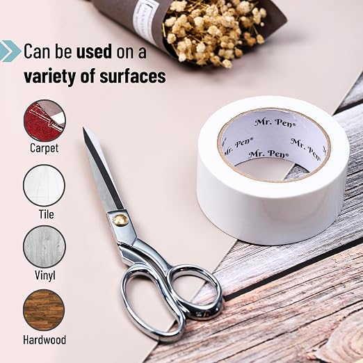 Mr. Pen- Carpet Tape, 2” x 11 Yards, Rug Tape for Area Rugs on Hardwood, Wood Floors, Double Sided Carpet Tape, Carpet Binding Tape