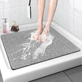 Shower Mat Non Slip - 24x24 Inch Soft Comfort Bath Mat with Drainage Holes, PVC Loofah Massage Bathmat for Shower, Tub, Bathroom, Wet Areas, Quick Drying