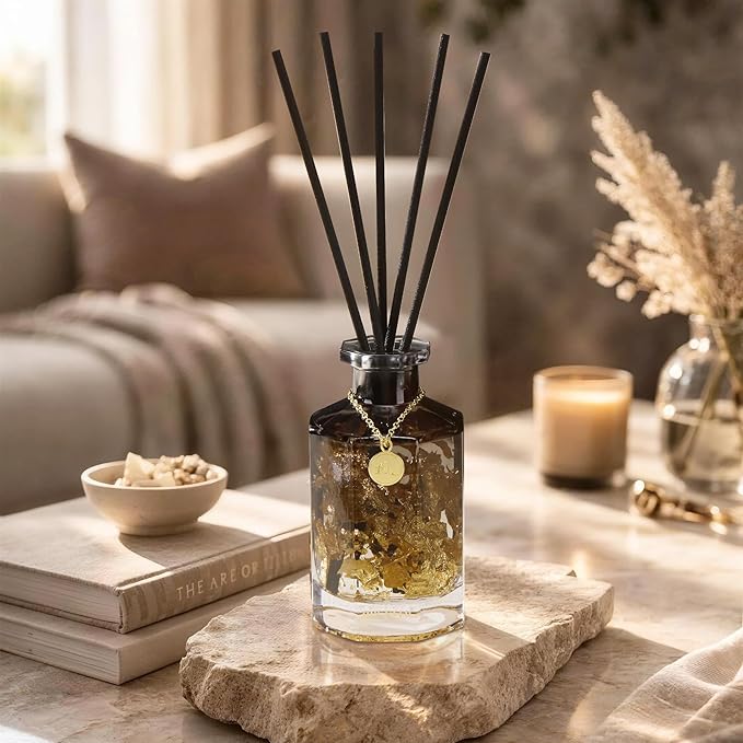 Airkeep Reed Diffuser Set,Black Forest Luxury Scented Diffuser with Sticks Long Lasting Home Fragrance for Bathroom Shelf Decor 6.09 fl oz (180ml)