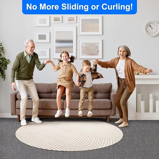 16-Pack Carpet-to-Carpet Rug Grippers | Cloth-Backed Heavy-Duty Anti-Slip Pads | Secure Rugs Over Carpets, Tiles, Hardwood | Prevent Sliding, Curling, Tripping (4", Patented Mesh)