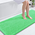 OLANLY Bathroom Runner Rugs 59x24, Soft Absorbent Chenille Bath Rugs, Rubber Backing Quick Dry, Machine Washable Long Bath Mats for Bathroom Floor, Tub and Shower, Home Decor Accessories, Mint Green