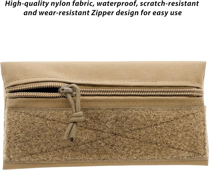 Qavctw Tactical Admin Pouch Bag with Hook and Loop Tool Storage Bag Snack Pouch Candy Bag Hanging Pouches Backpack Accessory Pouch