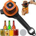 Electric Jar Opener for Seniors with Auto-Adjusting Gripper, Rechargeable Jar & Bottle Openers for Weak Hands & Arthritis, Easy Twist Off Lid Opener with Rubber Gripper Pad, Fits 1"-3.5" Lids(Orange)