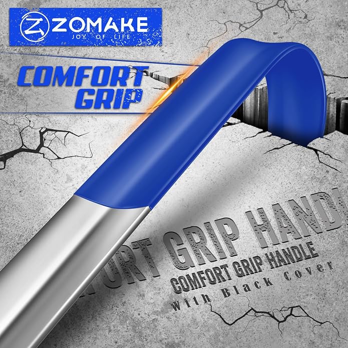 ZOMAKE Shoe Horn Long Handle for Seniors Men Women,Metal Long Shoehorn Boot Horn,16.5" Stainless Steel Shoe Spoon Helper