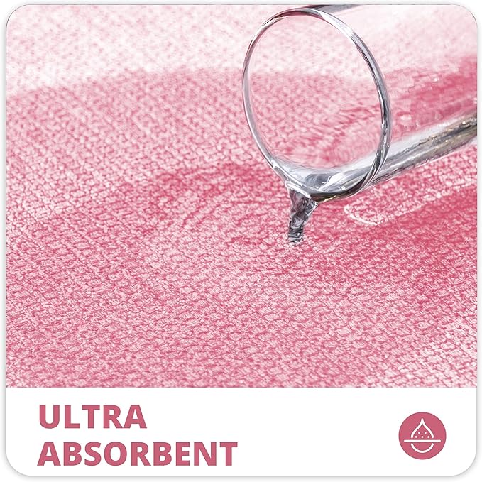Bosap Bath Mat,Ultra Thin Bathroom Runner Rugs,Large Bath Mats for Bathroom,Quick Dry,Non-Slip,Machine Washable,Low Pile,Bath Rug,Shower Outside,Sink,Home Decor Accessories.Pink,3'x6'(36x72inch)