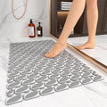XIYUNTE Shower Mat Non Slip Bathtub Mat - 27 x 16Inches Soft Rubber Bath Mat for Tub Non Slip Bath Mat with Suction Cups and Drain Holes, Easy to Clean, Easy to Cut, Eco-Friendly, Dark Grey