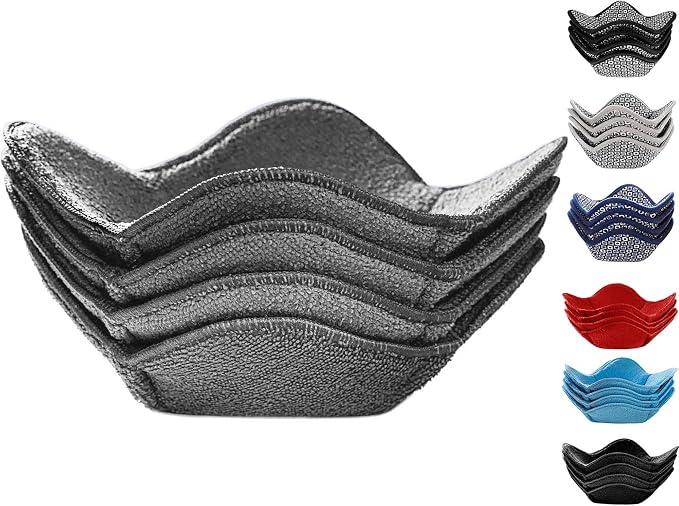 Sheff Microwave Bowl Cozy Holders Set of 4 - Durable and Reliable for Hot and Cold Plates and Dishes - Ideal Household Gift (Gray)