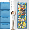 Honeyera Storage for Stuffed Animal - Over Door Organizer for Stuffies, Baby Accessories, and Toy Plush/Easy Installation with Breathable Hanging Pockets