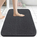 Arotive Bathroom Rugs 24" x 16", Ultra Soft Absorbent Chenille Bath Rugs, Non-Slip Rubber Backing, Machine Washable Bath Mats for Bathroom Floor, Tub and Shower, Home Decor Accessories, Dark Grey