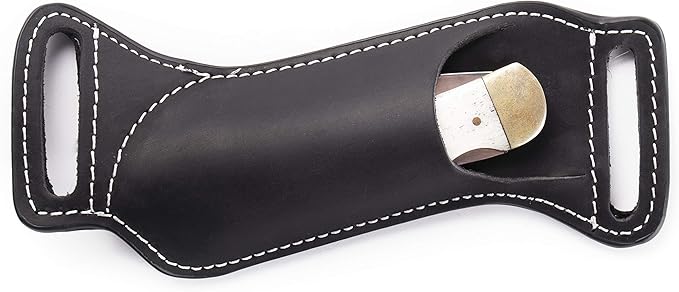 Gentlestache Leather Knife Sheaths for Belt, Knife Holster, Pocket Knife Sheath, EDC Leather Sheath for Folding Knife Carrier