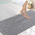 Smiry Bathroom Rugs Mat 59x20, Extra Soft Absorbent Chenille Bath Rugs, Non Slip Rubber Backing Machine Washable Quick Dry Bath Mats for Bathroom Floor, Tub, Shower, Home Decor Accessories, Grey