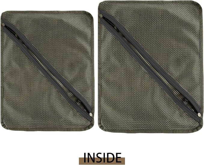 PETAC GEAR Tactical Storage Mesh Pouch Set,Insert Modular Utility Admin Pockets,Travel Organizer EDC Bag