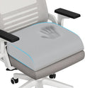 TranquilRelax Large Seat Cushion, Memory Foam Cushion for Long Sitting Hours on Office Chair, Home & Car, Non-Slip Chair Pad for Relieving Back & Sciatica & Hip & Coccyx Pain (Light Grey)
