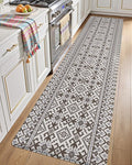 LUMI Anti Fatigue Kitchen Cushioned Mat for Floor, Padded Waterproof Runner for Standing, Stain Resistant Comfort Rugs for Home, Sink, Laundry, 24x87