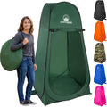 Wakeman Pop Up Changing Tent, 3.3 x 3.3 x 6.2ft, Camping Shower Tent for Portable Toilet Stall or Dressing Room with Carry Bag for Camping, Beach, or Tailgate, Polyester