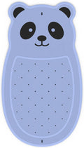 Panda Bathtub Mat Non Slip Kids Natural Rubber Low Odor, Bath Mat for Tub Non Slip for Baby 32"x18", Anti-Slip Surface and Strong Suction Cups Dual Anti-Slip, Machine Washable, Blue