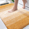 OLANLY Bathroom Rugs Mat 34x21, Extra Soft Absorbent Microfiber Bath Rugs, Rubber Backing, Quick Dry, Machine Washable Bath Mats for Bathroom, Tub and Shower, Home Decor Accessories, Golden Yellow
