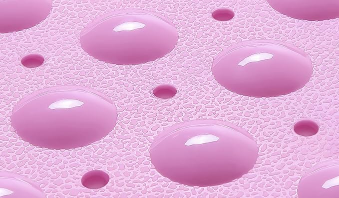 Extra-Long Non-Slip Bathtub & Shower Mat 39”x16” (Smooth/Non-Textured Tubs Only) Safe, Clean, Machine-Washable, Superior Grip&Drainage, Vinyl, Opaque Pink