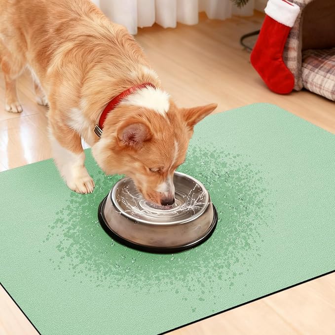 ACCUMTEK Non Slip Bath Mat, Thin Bathroom Rugs Fit Under Door, Quick Dry Bath Mats, Machine Washable Bath Rugs for Bathroom, Bathtub & Kitchen, Bathtub, Sage Green/Solid/2 Piece