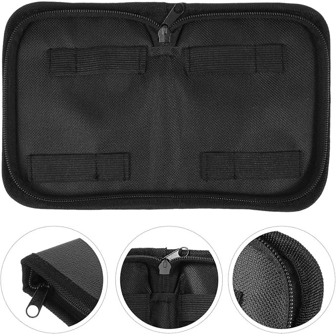 LIFKOME Small Tool Pouch Oxford Cloth Zipper Bag with Smooth Zipper Operation for Tool Protection, Compact Utility Storage Bag for Craft Making and Outdoor Work