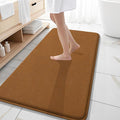 OLANLY Thick Memory Foam Bathroom Runner Rugs 47x20, Extra Soft Absorbent Long Bath Rug, Quick Dry Bath Mats, Non-Slip, Machine Washable Mat for Bathroom, Tub and Shower, Home Decor Accessories, Ochre