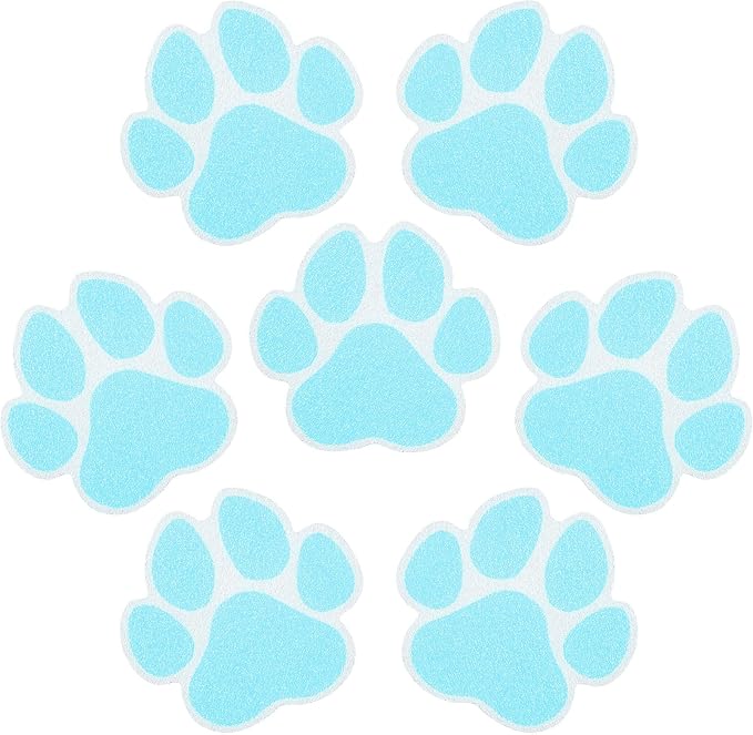 Secopad Non-Slip Bathtub Stickers, 20 Large PCS Safety Bathroom Tubs Showers Treads Adhesive Decals with Premium Scraper (Blue)