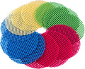 Super Z Outlet 12 Pack Multi-Purpose Manual Jar Gripper Pad Rounds, Bottle Openers, Blue/Green/Red/Yellow