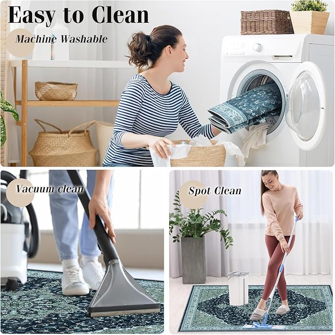 Office Chair Mat for Hardwood Floor&Tile Floor,36"X 48" Heavy Duty Desk Chair Mat for Hard Floors,Under Desk Rug for Rolling Computer Chair,Anti Slip,Low Pile Carpet Floor-Black Gray