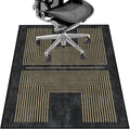 Office Chair Mat for Hardwood Floor&Tile Floor,36"X 48" Heavy Duty Desk Chair Mat for Hard Floors,Under Desk Rug for Rolling Computer Chair,Anti Slip,Low Pile Carpet Floor-Geo Black